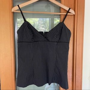 EUC Theory black/white pinstripe cami, Medium